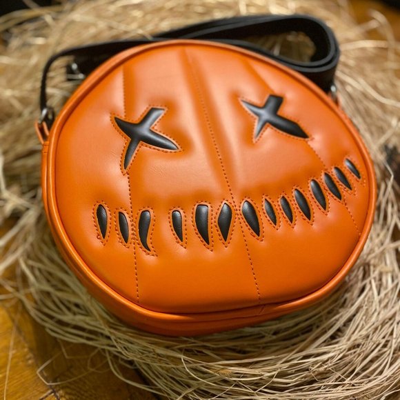 Trick or Treat Studios Sam O Lantern, Jack-O-Lantern Pumpkin Purse, Crossbody - Picture 2 of 3